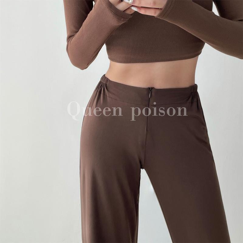 Product Introduction of Quần Tập Thể Dục Yoga Thể Thao Xếp Nếp, Dành Cho Nữ, Phong Cách Lười Biếng Mùa Thu, Dài Đến Chân, Ôm Hông, Ống Rộng, Cỡ Nữ, Cỡ Gợi Cảm, Tỷ Lệ Eo-Hông, Được Thu Thập Bởi 964 Người 1