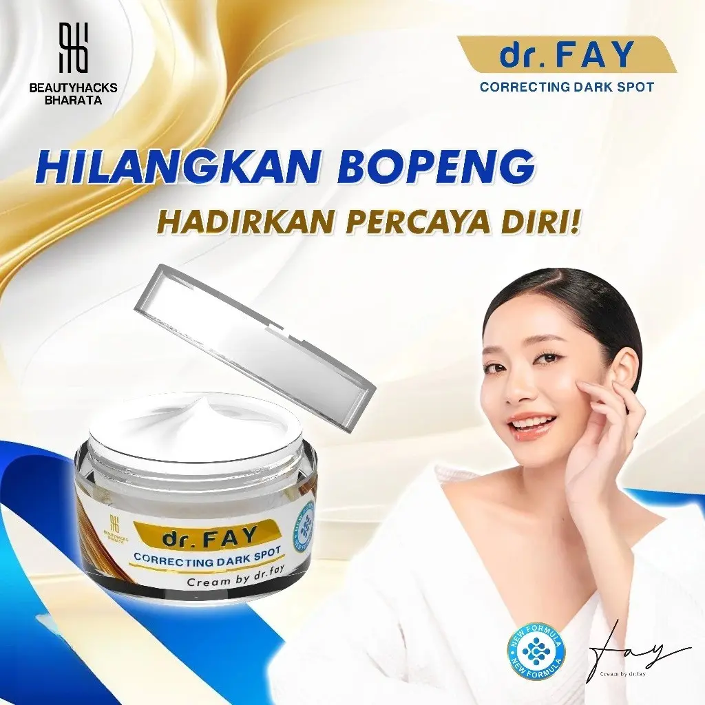 【BPOM】dr FAY Cream Original Penghilang Flek Hitam Bopeng Mengobati Jerawat dan Bekas Jerawatnya Aman 10g