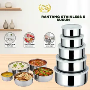 Rantang Stainless 5 Susun 5 In 1/rantang steinless / rantang beranak