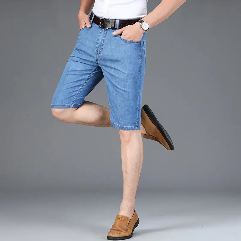 Quần short jean cotton mềm đẹp cho nam 1