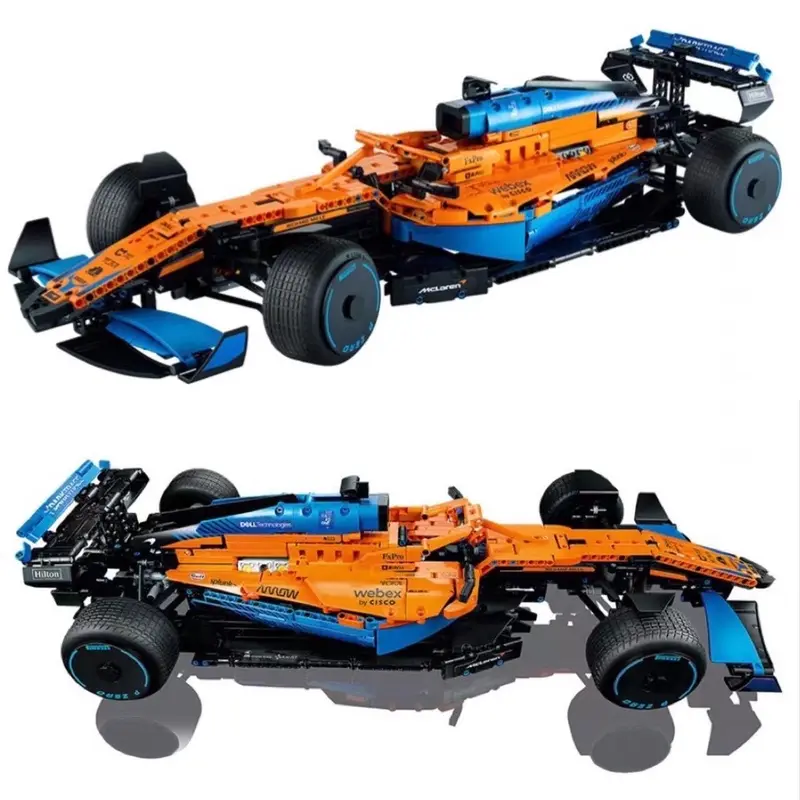 Đồ Chơi Lắp Ráp Technic xe đua F1 cam xanh bản tĩnh tỉ lệ 1:8 với 1432 mảnh ghép giúp tăng tư duy , tính kiên nhẫn - Brick Car Shop chuyên về các mô hình lắp ghép xe 6