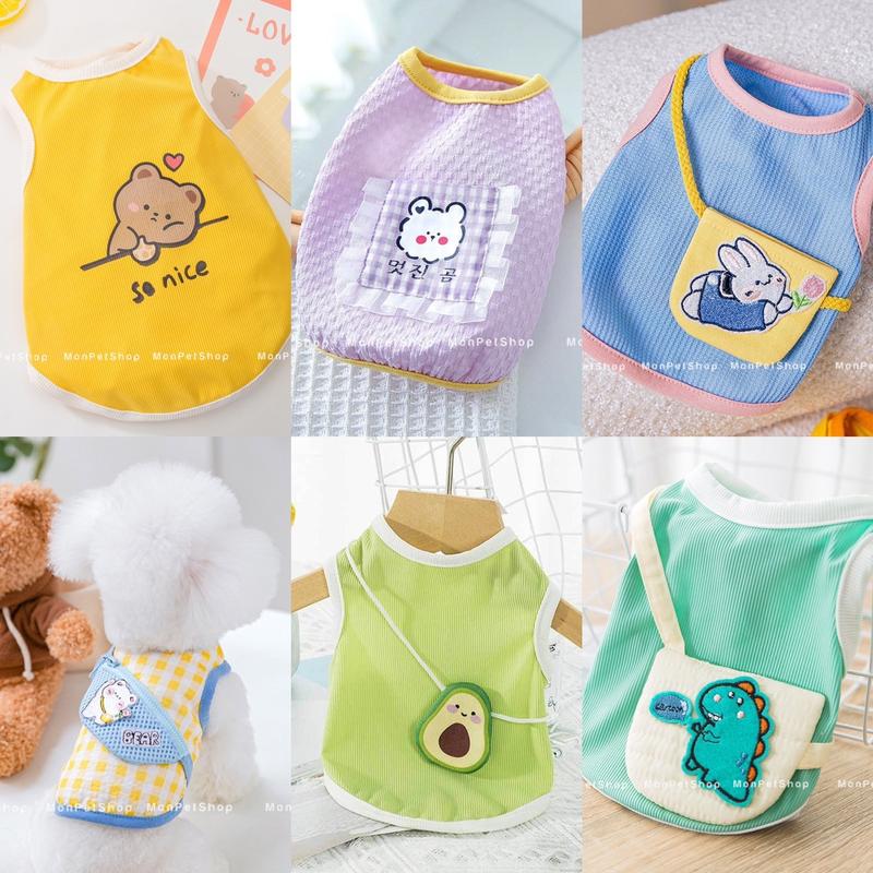 Áo ba lỗ cho chó mèo đáng yêu