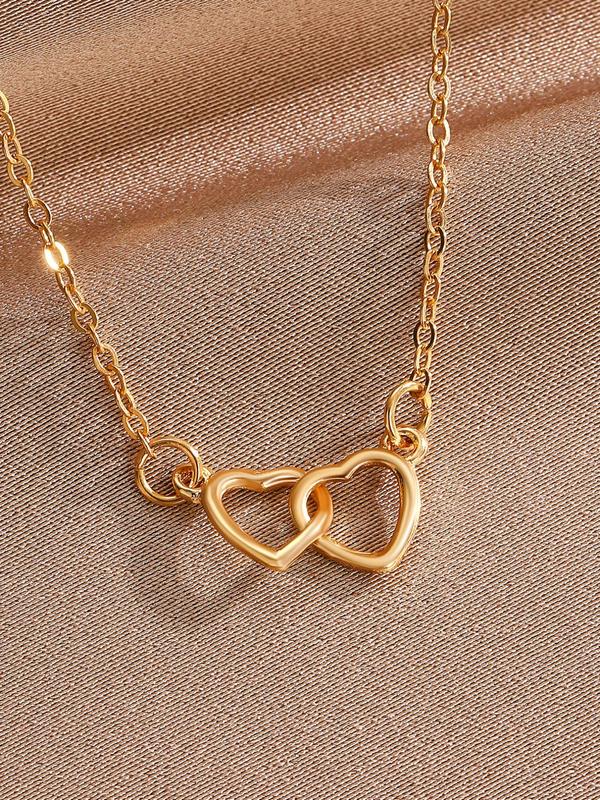 Simple Heart Decor Anklet for Women & Girls, Fashion Jewelry for Party, Daily Clothing Decor, Birthday Gift, Valentine's Day, Gift 5