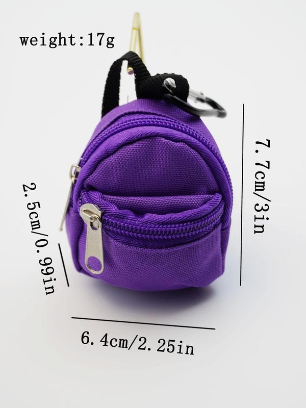 Mini Zipper Backpack Design Coin Purse Keychain,  Cute Novelty Keychain for Bag Charm & Car Keys, Summer Fashion Accessories for Women & Girls 4