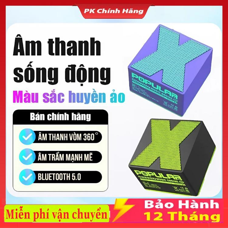 Loa Bluetooth Mini Chữ X Loa di động sạc trầm 360 ° Âm thanh nổi âm trầm tuyệt vời