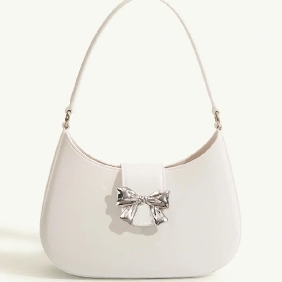 Túi xách nữ đeo chéo, đeo vai Nơ Bạc size 22cm BAG Chain