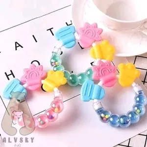 MAINAN RATTLE GENGGAM KERINCINGAN BAYI / GIGITAN BAYI Merah mainan  bayi