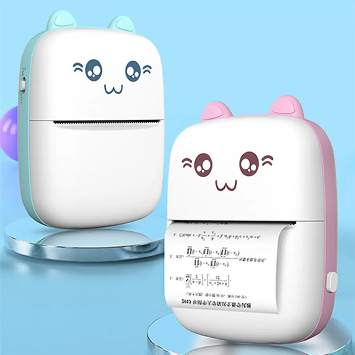 Mini Portable Thermal Printer Mobile Printer Photo Printer Home Phone Mini Printer