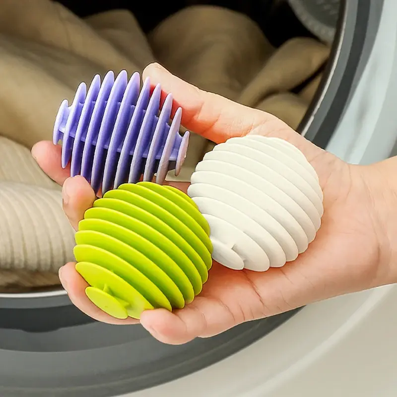 3PCS Reusable Magic Laundry Balls – TPR Soft Anti-Tangle Clothes Cleaning Tools for Washing Machines and Dryers