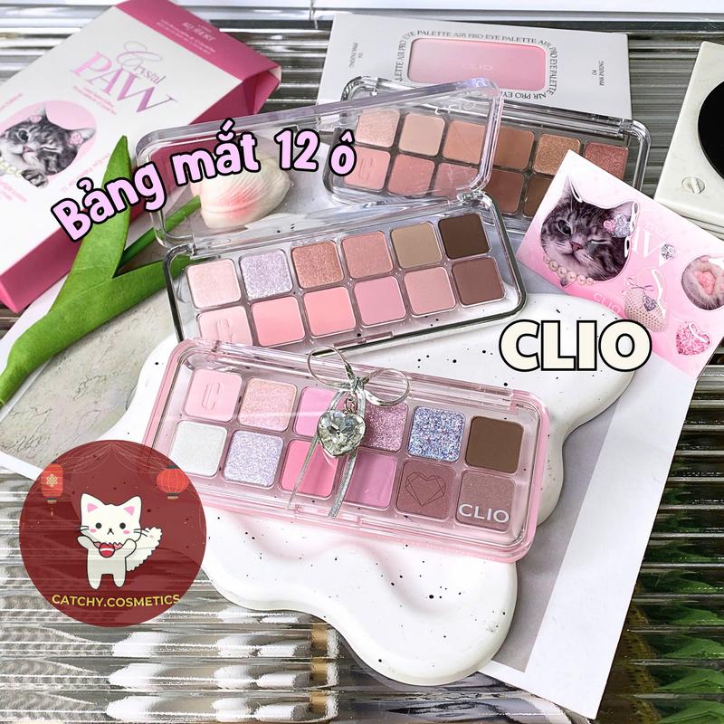 [CLIO] Bảng Phấn Mắt CLIO 12 Ô Pro Eye Palette Air, Tone Màu Pastel Nhẹ Nhàng Tự Nhiên, 7.2g