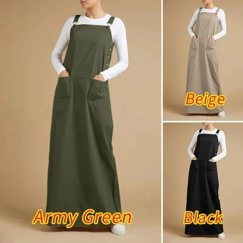 Zasya Overall Kain Linen Overall Wanita Jumbo Gamis Termurah Overall Kekinian Bisa COD Jumpsuit Wanita Overall Dress Wanita Overall Korea Style