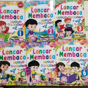 Buku 1 Paket LANCAR MEMBACA Jilid 1-6 ~ Edukasi