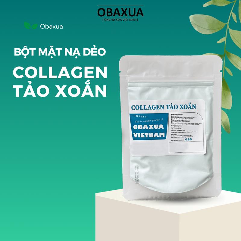 Bột mặt nạ dẻo tảo xoắn lục Obaxua 75gr 250Gr