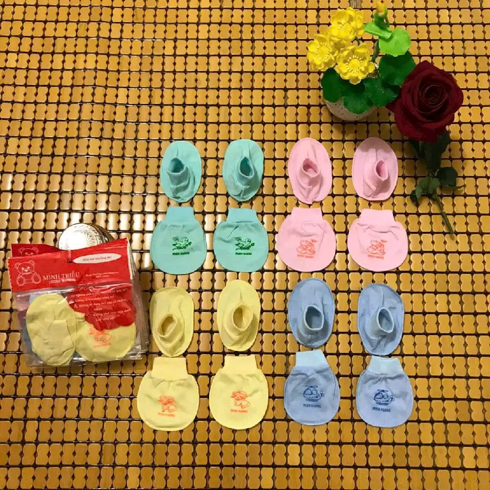 Bộ Tay Chân Bo ,Cột Dây Cho Bé Từ 0-3 Tháng