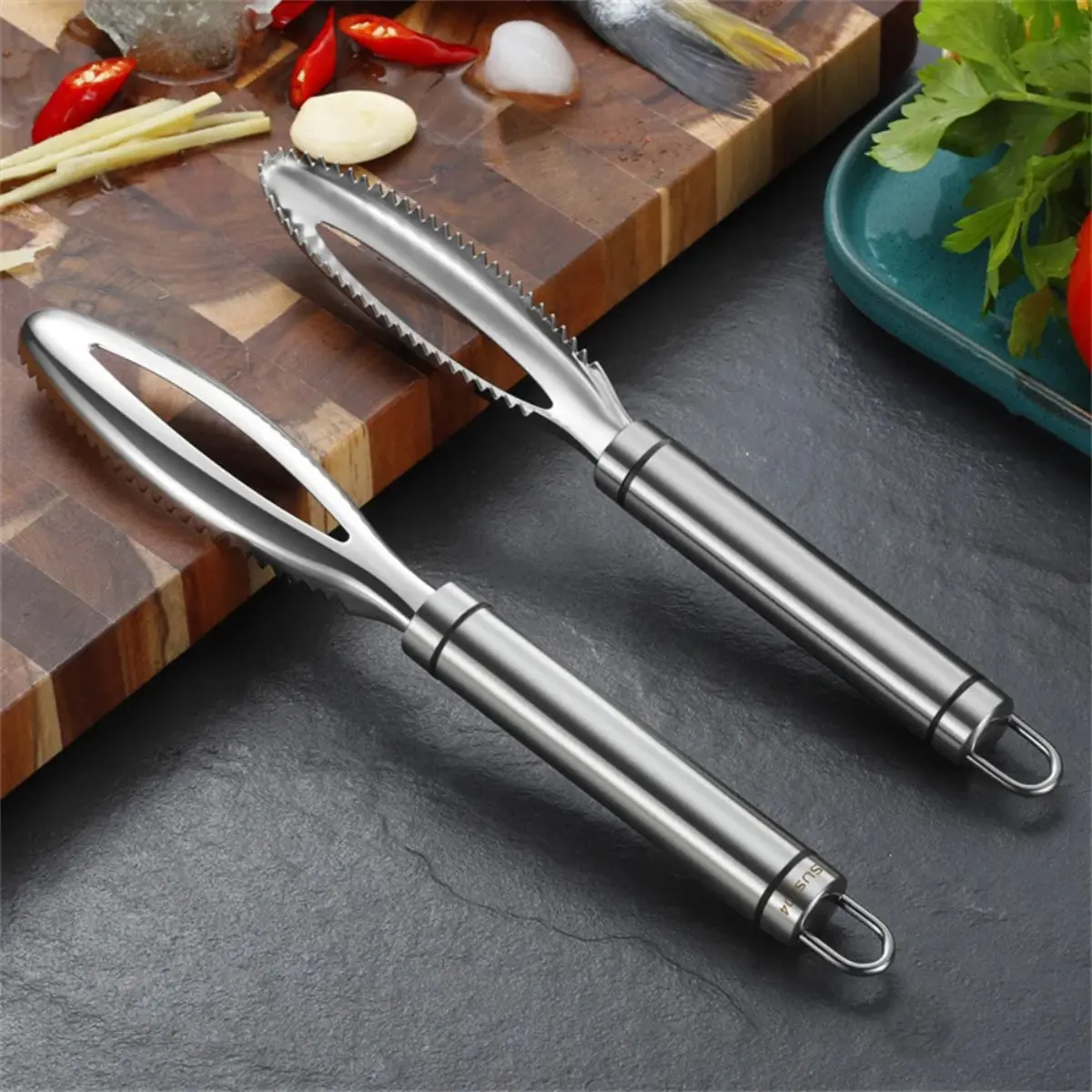 Stainless Steel Fast Cleaning Fish Peeler Scale Remover Seafood Crackers Fish Scaler Cleaner Planet Skin Brush Scraper Tool