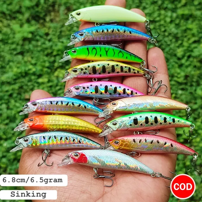 Lure Casting Fishing Lurebait 6.8cm/6.5g Duo 60s Umpan Pancing Casting Ikan Sinking Ultralight UL Murah Rep Duo Ryuki Du