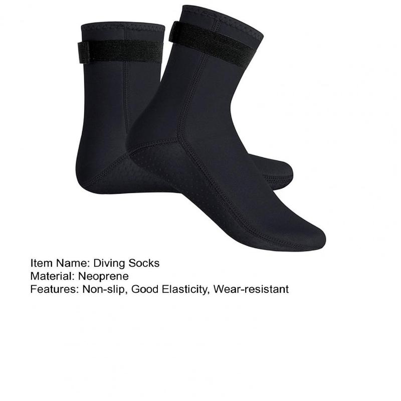 Product Introduction of 1 Pair Diving Socks Wear-resistant Elasticity Non-slip Neoprene Beach Surfing Booties Water Sport Supply 11
