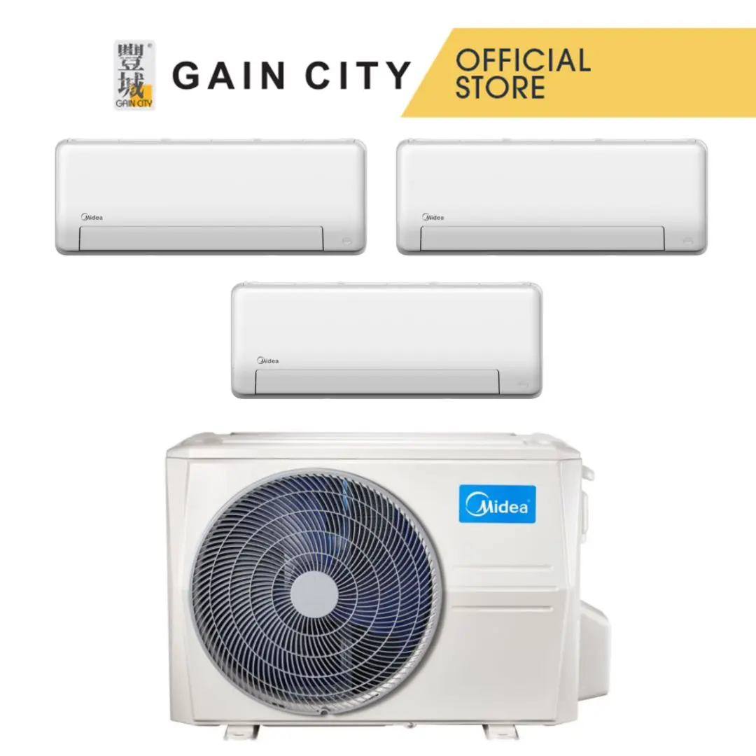 MIDEA SYSTEM 3 AIRCON MKC-3M22E/2XSMKC-09/1XSMKC-12
