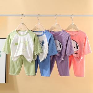 Quần Áo Mặc Nhà Trẻ Em, ngắn Tay, Cho Bé Trai Và Bé Gái, Thiết Kế Hoạt Hình, Quần Áo Điều Hòa Không Khí, Thoáng Khí, Đồ Ngủ, Quần Áo Trẻ Em, Hàng Mới Về Mùa Hè 2024 quần  áo  ben  10