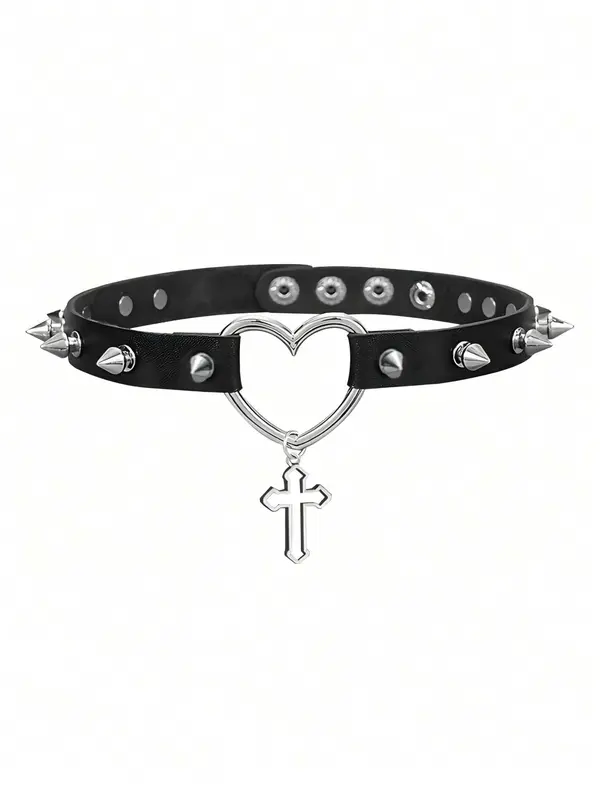 Punk Gothic Style Butterfly & Spider Design Choker, Fashionable PU Leather Choker for Women & Men, Trendy All-match & Exquisite Jewelry for Birthday Gift 4