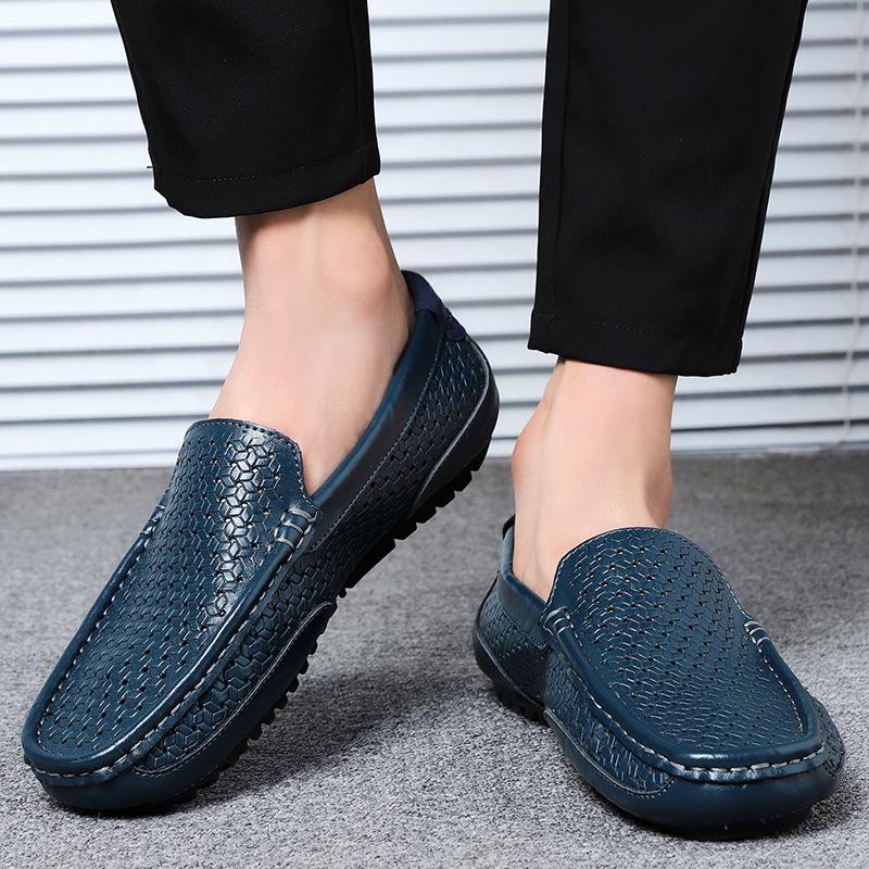 Product Introduction of Giày Da Cho Nam, Khâu Tay, Da Thật, Phong Cách Anh Quốc Ruoshuai, Xuyên Biên Giới, Ngoại Cỡ, Thiết Kế Khoét Lỗ Giày Doug Shoes 13