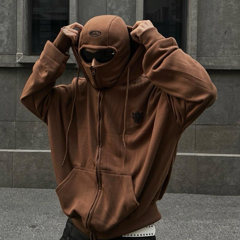 [ NEW ARRIVAL ] Áo Khoác Zip HOODIE BLACLAVA Ninja chống nắng Thêu Logo Fa Nỉ Cua 380gms Dáng Boxy Nam Nữ Unisex 7