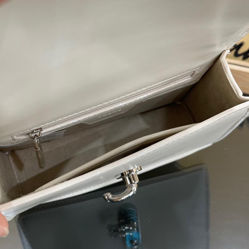 Túi xách nữ có quai khoá móc size 18cm chất liệu cao cấp - Bag Nữ Da Nhung 7