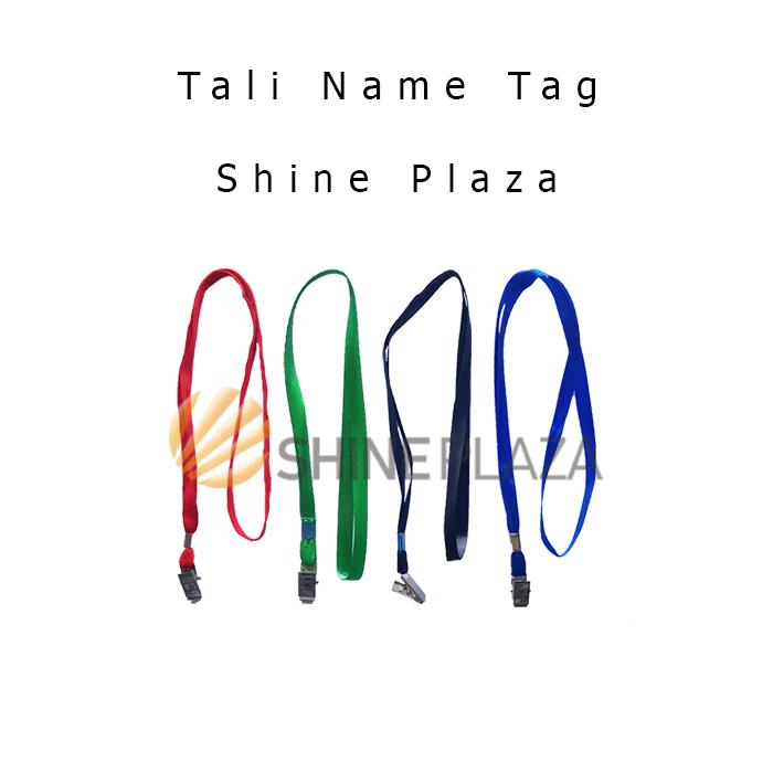 Gambar Tali Name Tag Gantungan ID Card Lanyard Nylon Warna Warni - Hitam dari Shine Plaza Kota Bandung Tokopedia