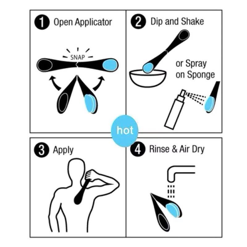 Cây thoa kem lưng cọ mút xốp có thể gập lại siêu tiện dụng - NANA BEAUTY 7