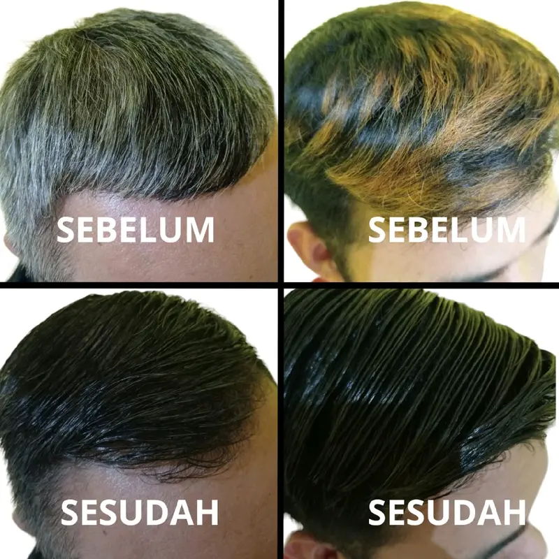 Black Pomade penghilang uban penyamar rambut berwarna 2