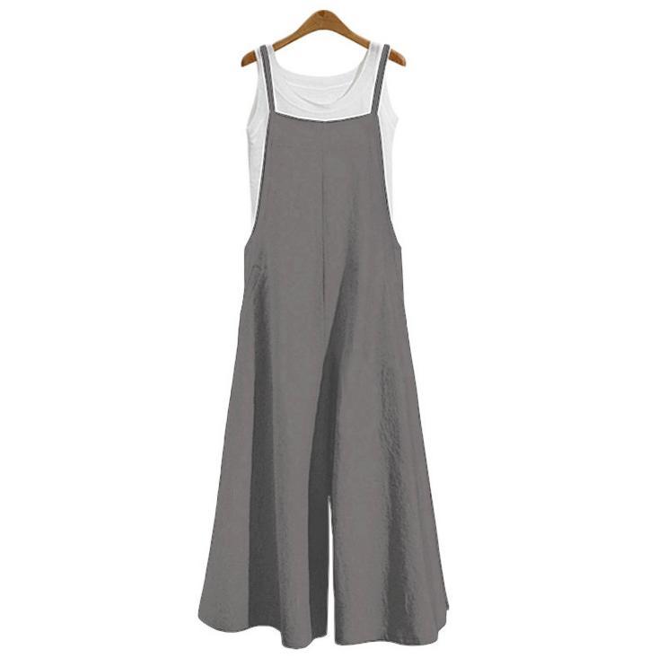 2024 new beautiful women's loose jumpsuit, casual jumpsuit Overalls Lady Basic Fitted Minimalist Sleeveless Womenswear Lingerie Comfort 6