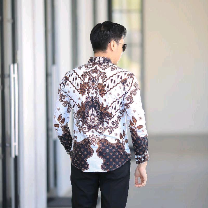 MOTIF AANTASENAA KEMEJA BATIK PRIA LENGAN PANJANG FULL FURING PREMIUM 2