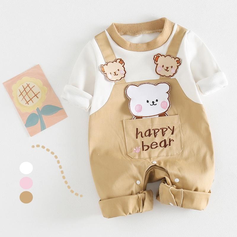 Bộ body dài tay body suit bộ đồ liền thân áo liền quần quần áo trẻ em cho bé trai bé gái sơ SLT11 2