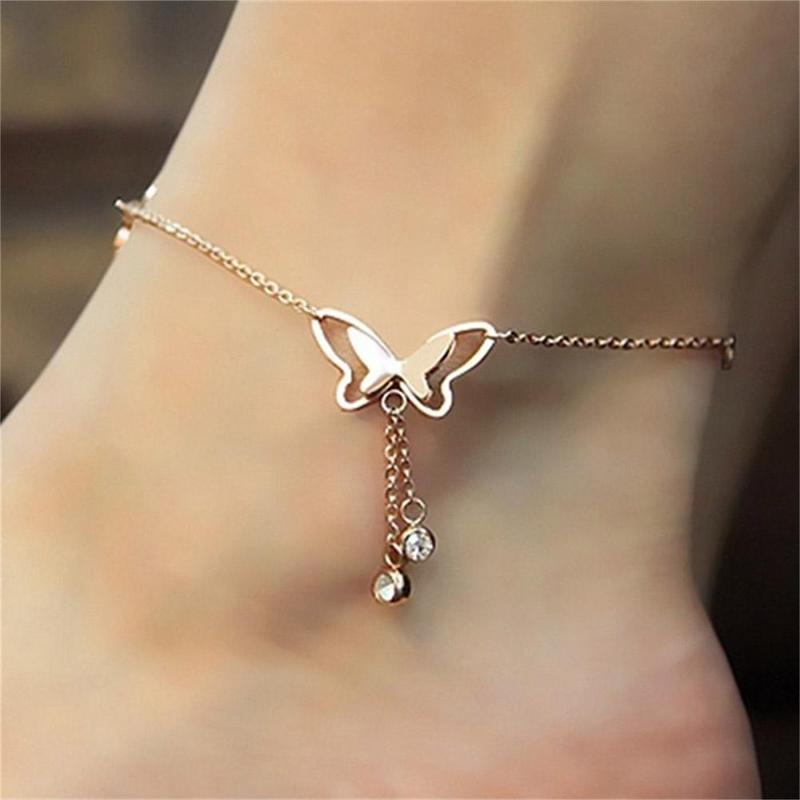 Product Introduction of Lắc Chân Kéo Loại, Phong Cách Hàn Quốc, Thép Không Phai Màu, Thời Trang, Cá Tính, Đơn Giản, Mới 2024, Quà Tặng, D6D6 42