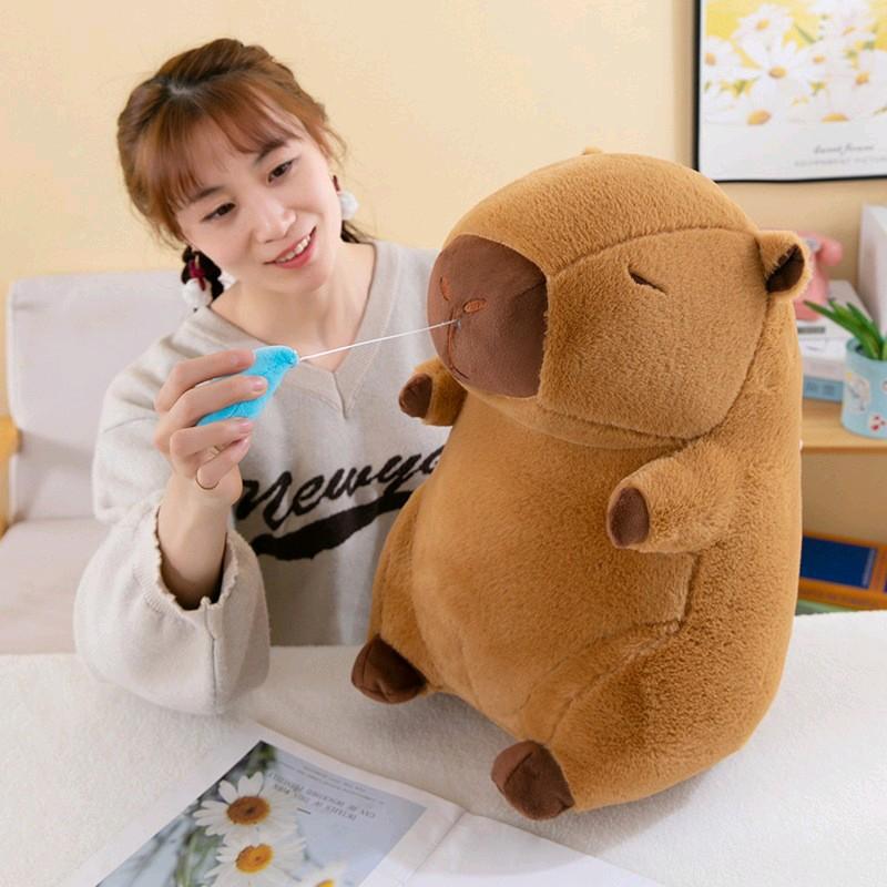 Gấu bông chuột lang nước Capybara chảy nước mũi đáng yêu cute kích thước 30cm Thú Nhồi Bông. Thú Bông