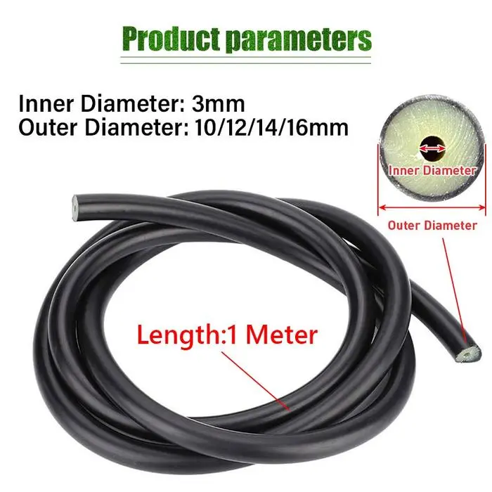 1 Meter Karet Speargun Spearfishing 18mm 16mm 14mm 12mm 10mm 9mm 7mm 6mm Premium - 3*16MM