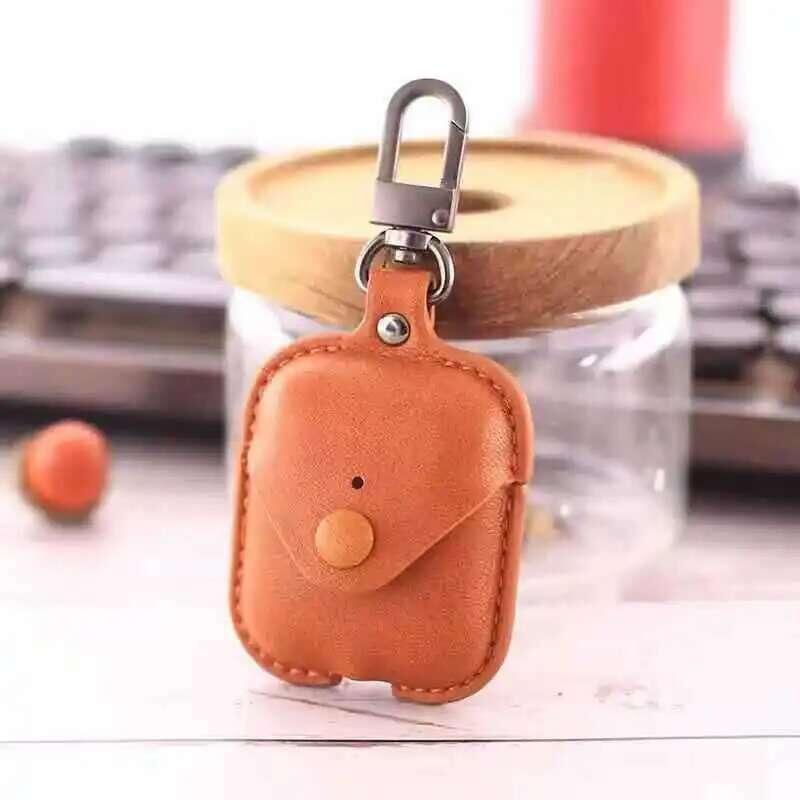 Product Introduction of PU Leather Bluetooth Earphone Case Protective Cover for  1 2 3 Cases Charging Box with Hooks 23