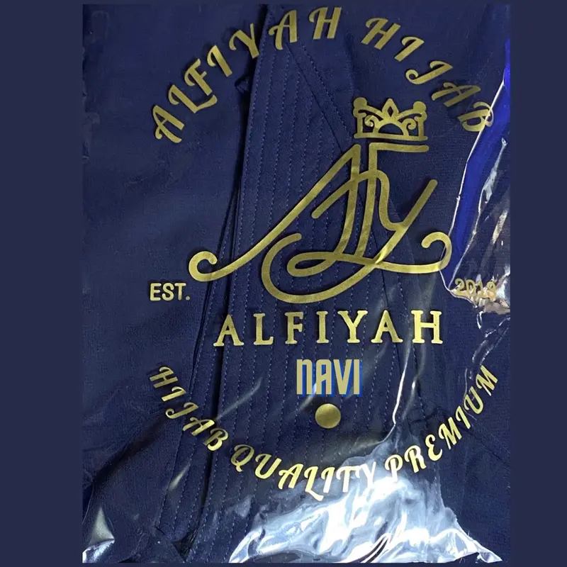 Jilbab Hijab Syar'i Kerudung Khimar Ceruty Babydoll 2 Layer Keong Mini ALFIYAH - Free Masker Muslim Pad Syari Instan Ceruti 3