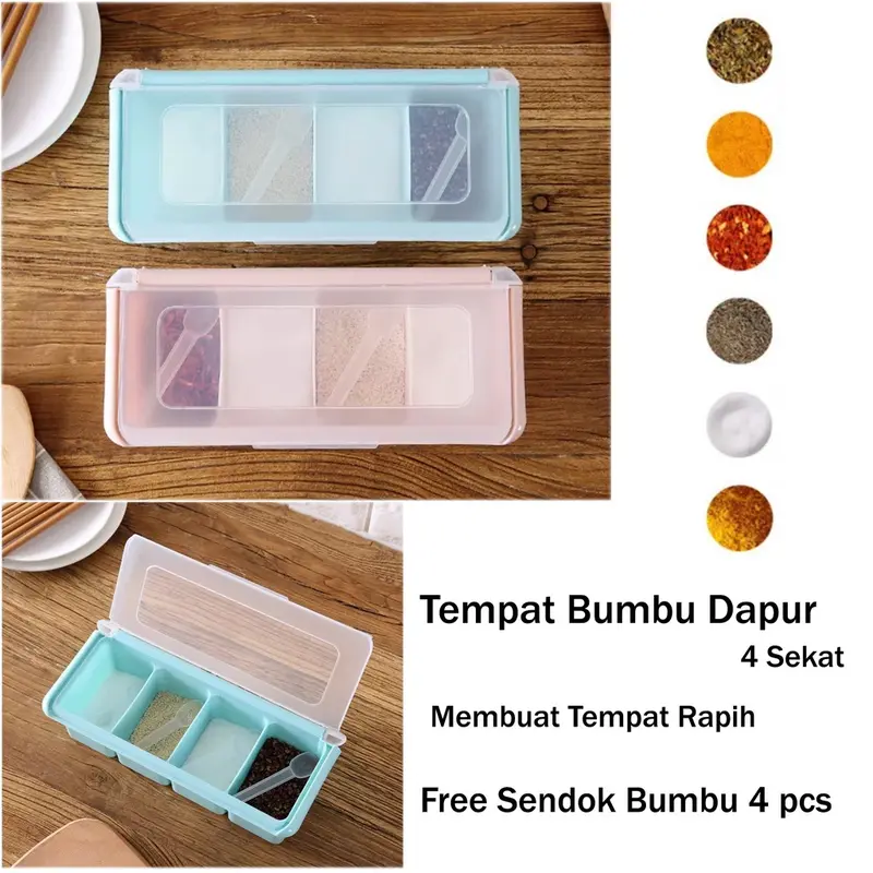 (KIM)( ADA SENDOK ) TEMPAT BUMBU DAPUR KOPI GARAM GULA SERBAGUNA / BOTOL BUMBU DAPUR 1