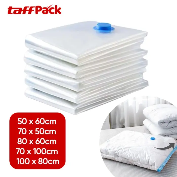 Taffware Plastik Vakum Baju Penyimpanan Pakaian Vacuum Bag Traveling