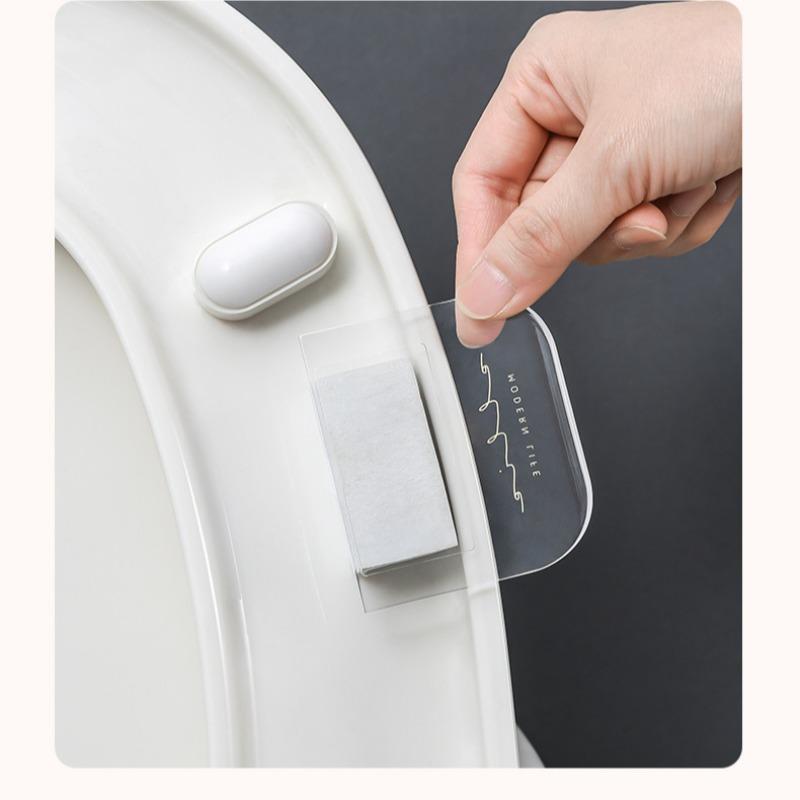 Product Introduction of Toilet Seat Lifter, 1 Count Creative Toilet Seat Handle, Self Adhesive Toilet Lid Lifter, Bathroom Supplies, Home Supplies, Bathroom Accessories 4