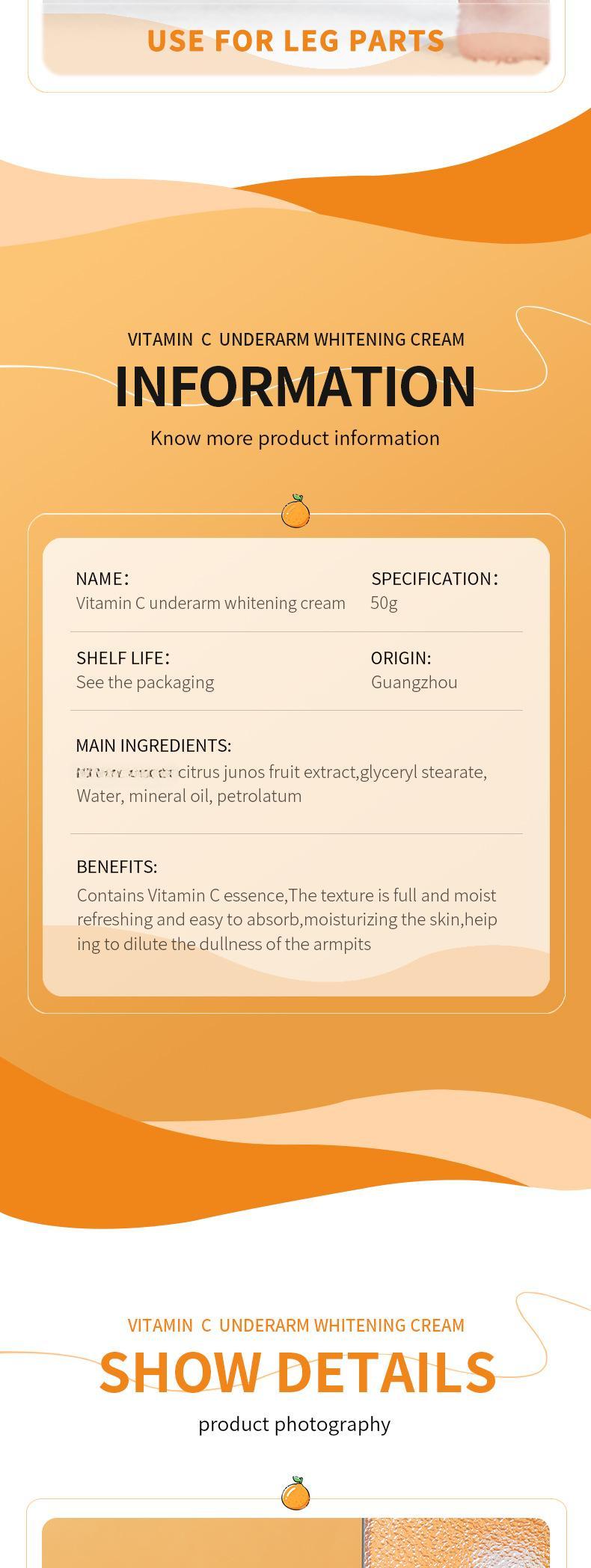 Product Introduction of Underarm whitening cream effective under arm whitening  for men and women body\qh003 18