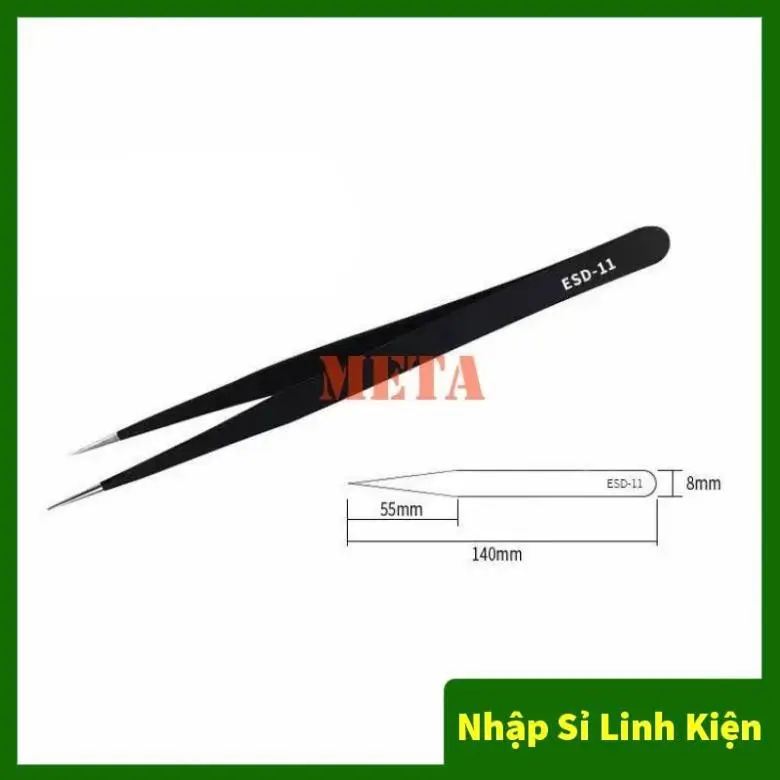 Bộ 6 Nhíp chuyên dụng cho dân làm móng, nhặt lông yến, nhíp gắp đá nail, gắp linh kiện điện tử 2