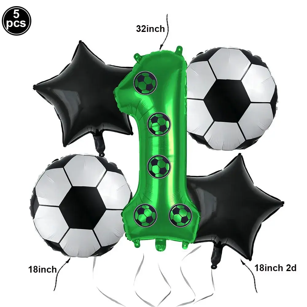 Soccer Balloon Kit Birthday Decor for Boy Soccer Birthday Party Supplies Football Party Balloon Soccer Sports Theme Party Favors