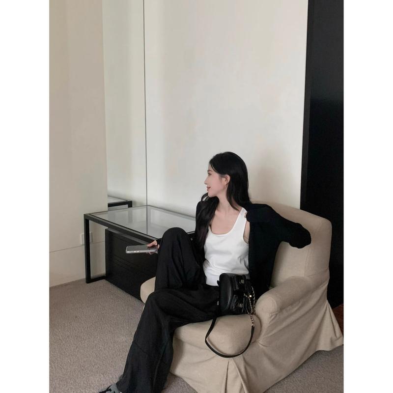 Product Introduction of Áo Cardigan Cổ Chữ V Màu Đen Ngoại Cỡ 100kg, Dành Cho Nữ, Mỏng Và Mùa Hè, Phong Cách Lười Biếng, Áo Khoác Chống Nắng, Điều Hòa Không Khí, Áo Choàng, Năm 2023 7