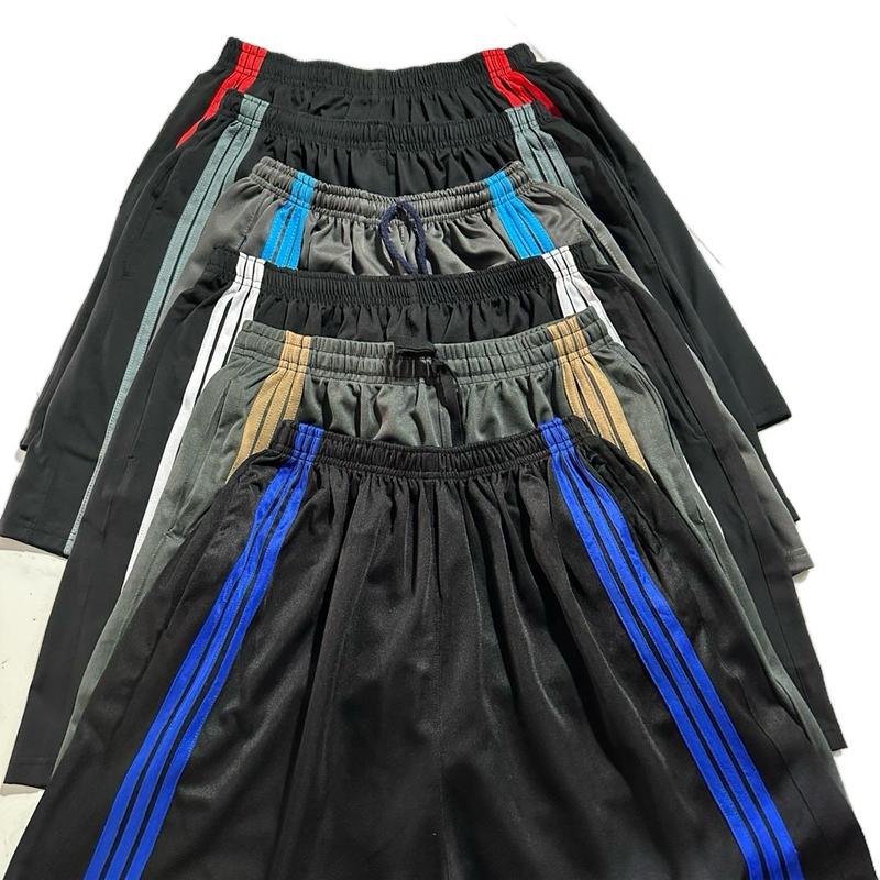 Combo 3 Quần đùi nam vải thun co giãn đủ size giao ngẫu nhiên sọc chéo sọc dọc màu sáng tối - Menswear - Có Túi goodshort