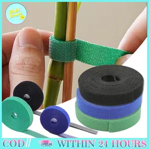 Tali Velcro Reusable 5M 10MM Nilon Poliester Cable Tie Pengikat Kabel Kawat Listrik Earphone Data