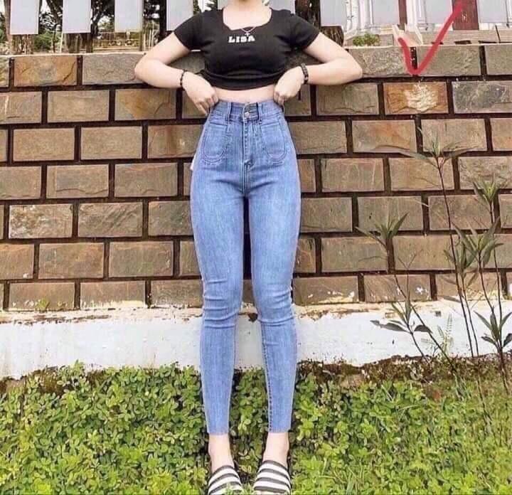 Product Introduction of Quần jean ôm nữ cạp cao thời trang.chất vải QCCC co giãn 4 chiều Denim 3