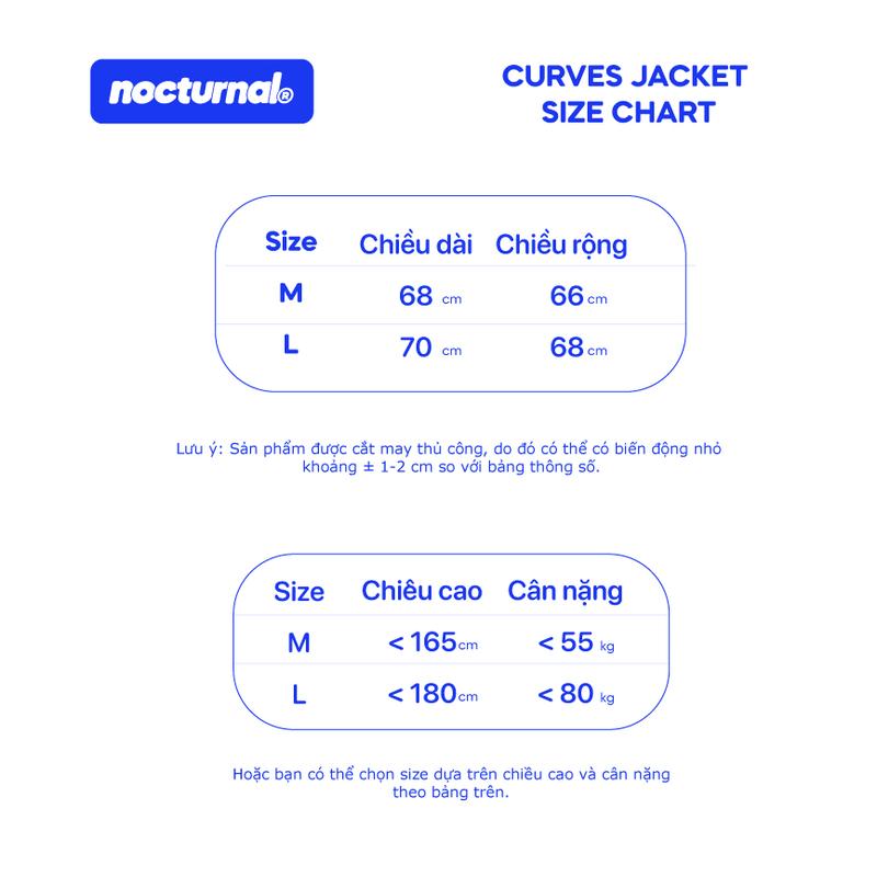 Product Introduction of Áo Khoác Dù Gió Nhẹ NOCTURNAL Curves Jacket Form Rộng Oversize Local Brand Nam Nữ Unisex 13