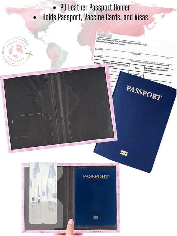 Letter Pattern Passport Case, Fashionable Passport Holder, Creative Travel Passport Id Credit Card Cover Holder, Passport Cover for Women & Men 3